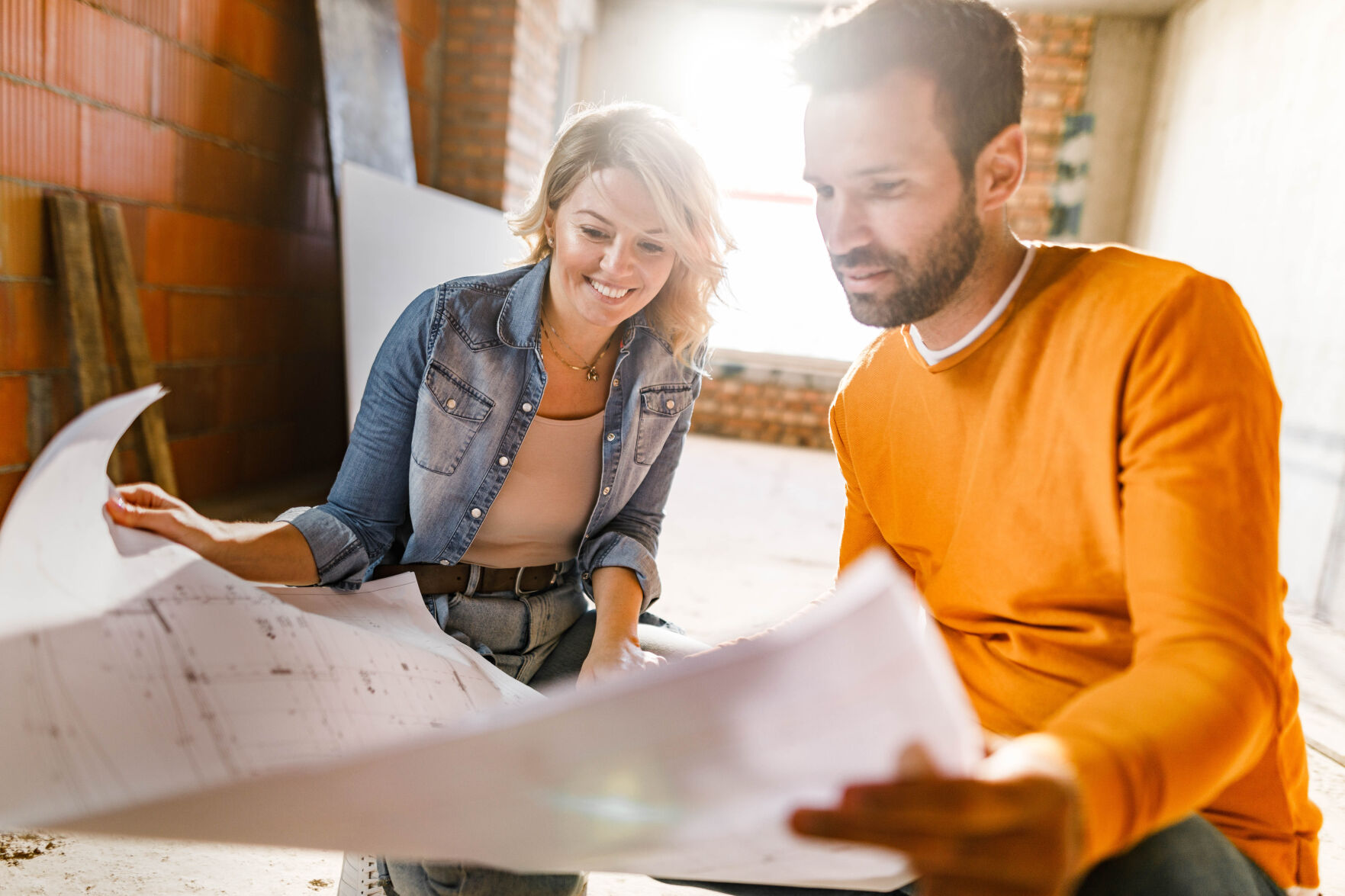 Couple planning new home build